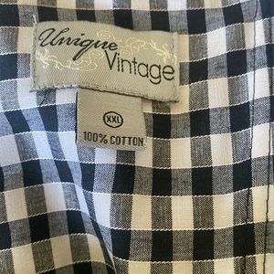 Strapless black and white dress